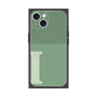 プレミアムスクエアケース with MagSafe［ オリジナル - initial two tone - I green ］