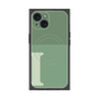 プレミアムスクエアケース with MagSafe［ オリジナル - initial two tone - I green ］