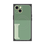 プレミアムスクエアケース with MagSafe［ オリジナル - initial two tone - I green ］