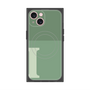 プレミアムスクエアケース with MagSafe［ オリジナル - initial two tone - I green ］