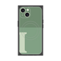 プレミアムスクエアケース with MagSafe［ オリジナル - initial two tone - I green ］