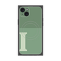 プレミアムスクエアケース with MagSafe［ オリジナル - initial two tone - I green ］