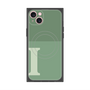 プレミアムスクエアケース with MagSafe［ オリジナル - initial two tone - I green ］