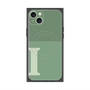プレミアムスクエアケース with MagSafe［ オリジナル - initial two tone - I green ］