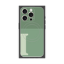 プレミアムスクエアケース with MagSafe［ オリジナル - initial two tone - I green ］
