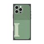 プレミアムスクエアケース with MagSafe［ オリジナル - initial two tone - I green ］