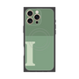 プレミアムスクエアケース with MagSafe［ オリジナル - initial two tone - I green ］