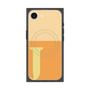 プレミアムスクエアケース with MagSafe［ オリジナル - initial two tone - J orange ］