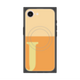プレミアムスクエアケース with MagSafe［ オリジナル - initial two tone - J orange ］