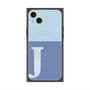 プレミアムスクエアケース with MagSafe［ オリジナル - initial two tone - J blue ］