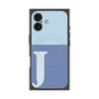 プレミアムスクエアケース with MagSafe［ オリジナル - initial two tone - J blue ］
