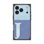 プレミアムスクエアケース with MagSafe［ オリジナル - initial two tone - J blue ］