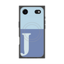 プレミアムスクエアケース with MagSafe［ オリジナル - initial two tone - J blue ］