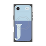 プレミアムスクエアケース with MagSafe［ オリジナル - initial two tone - J blue ］