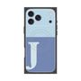 プレミアムスクエアケース with MagSafe［ オリジナル - initial two tone - J blue ］