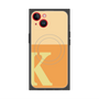 プレミアムスクエアケース with MagSafe［ オリジナル - initial two tone - K orange ］