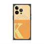 プレミアムスクエアケース with MagSafe［ オリジナル - initial two tone - K orange ］