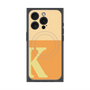 プレミアムスクエアケース with MagSafe［ オリジナル - initial two tone - K orange ］