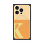 プレミアムスクエアケース with MagSafe［ オリジナル - initial two tone - K orange ］