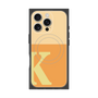 プレミアムスクエアケース with MagSafe［ オリジナル - initial two tone - K orange ］