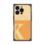 プレミアムスクエアケース with MagSafe［ オリジナル - initial two tone - K orange ］