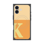 プレミアムスクエアケース with MagSafe［ オリジナル - initial two tone - K orange ］
