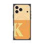 プレミアムスクエアケース with MagSafe［ オリジナル - initial two tone - K orange ］