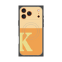 プレミアムスクエアケース with MagSafe［ オリジナル - initial two tone - K orange ］