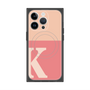 プレミアムスクエアケース with MagSafe［ オリジナル - initial two tone - K pink ］