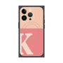 プレミアムスクエアケース with MagSafe［ オリジナル - initial two tone - K pink ］