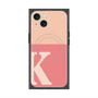 プレミアムスクエアケース with MagSafe［ オリジナル - initial two tone - K pink ］