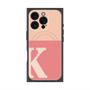 プレミアムスクエアケース with MagSafe［ オリジナル - initial two tone - K pink ］