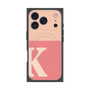 プレミアムスクエアケース with MagSafe［ オリジナル - initial two tone - K pink ］