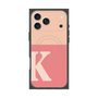 プレミアムスクエアケース with MagSafe［ オリジナル - initial two tone - K pink ］