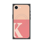 プレミアムスクエアケース with MagSafe［ オリジナル - initial two tone - K pink ］
