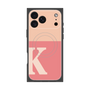 プレミアムスクエアケース with MagSafe［ オリジナル - initial two tone - K pink ］