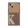 プレミアムスクエアケース with MagSafe［ オリジナル - initial two tone - K brown ］