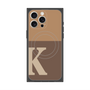 プレミアムスクエアケース with MagSafe［ オリジナル - initial two tone - K brown ］