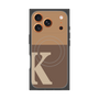 プレミアムスクエアケース with MagSafe［ オリジナル - initial two tone - K brown ］