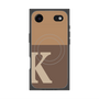 プレミアムスクエアケース with MagSafe［ オリジナル - initial two tone - K brown ］