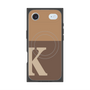 プレミアムスクエアケース with MagSafe［ オリジナル - initial two tone - K brown ］