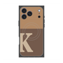 プレミアムスクエアケース with MagSafe［ オリジナル - initial two tone - K brown ］