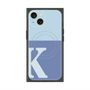 プレミアムスクエアケース with MagSafe［ オリジナル - initial two tone - K blue ］