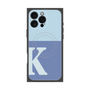 プレミアムスクエアケース with MagSafe［ オリジナル - initial two tone - K blue ］