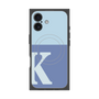 プレミアムスクエアケース with MagSafe［ オリジナル - initial two tone - K blue ］
