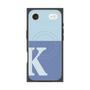 プレミアムスクエアケース with MagSafe［ オリジナル - initial two tone - K blue ］