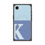 プレミアムスクエアケース with MagSafe［ オリジナル - initial two tone - K blue ］