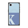 プレミアムスクエアケース with MagSafe［ オリジナル - initial two tone - K blue ］