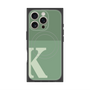 プレミアムスクエアケース with MagSafe［ オリジナル - initial two tone - K green ］
