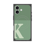 プレミアムスクエアケース with MagSafe［ オリジナル - initial two tone - K green ］